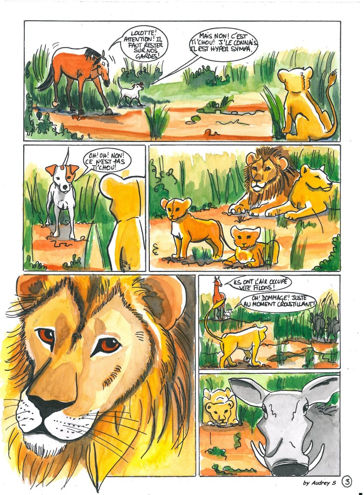 Qalo et Lolotte en Afrique épisode 3 - Aquarelle - By Audrey S.jpg